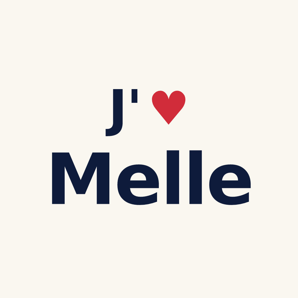 Tasse personnalisée Melle — design J'aime Melle