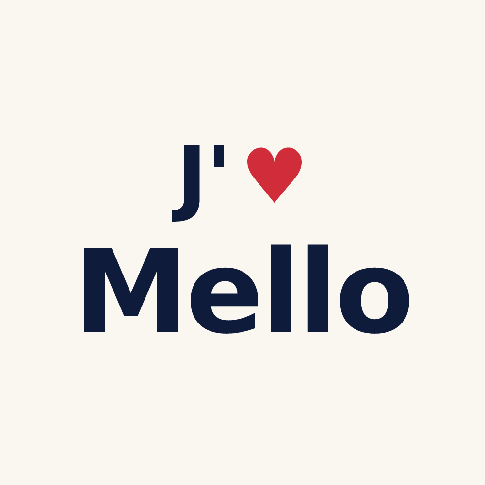 Tasse personnalisée Mello — design J'aime Mello