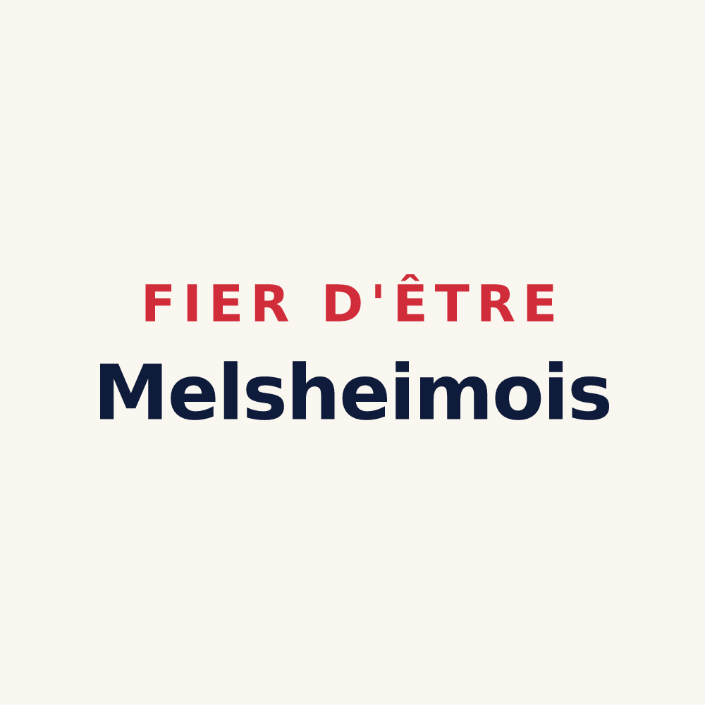 Tasse « Fier d'être Melsheimois » — design pour Melsheim