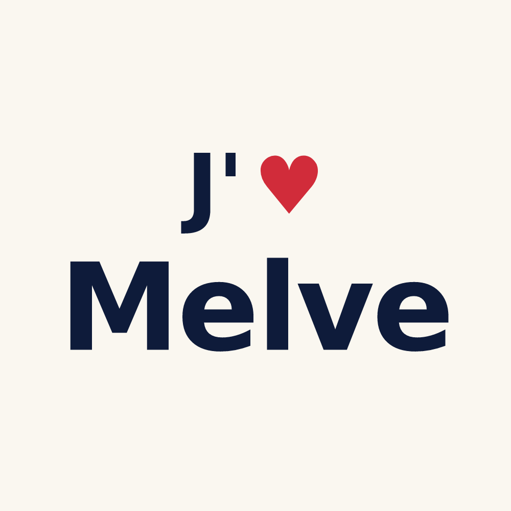 Tasse personnalisée Melve — design J'aime Melve