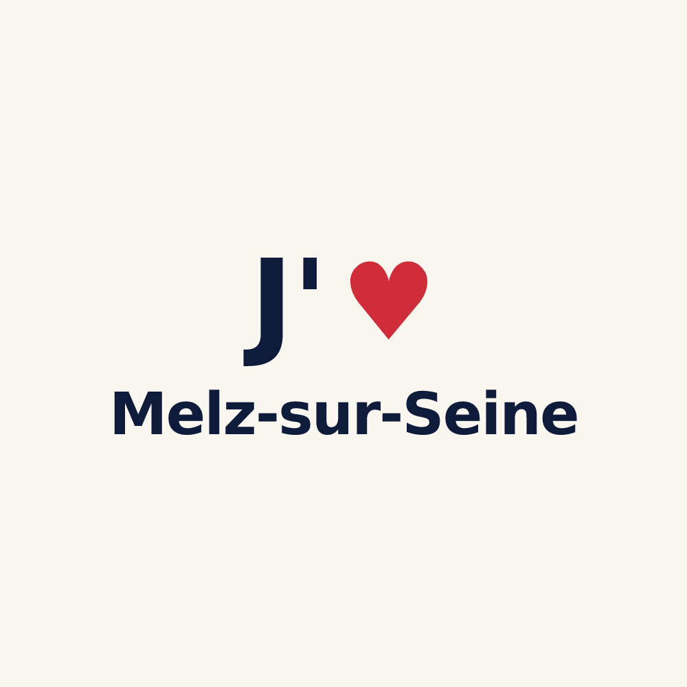 Tasse personnalisée Melz-sur-Seine — design J'aime Melz-sur-Seine