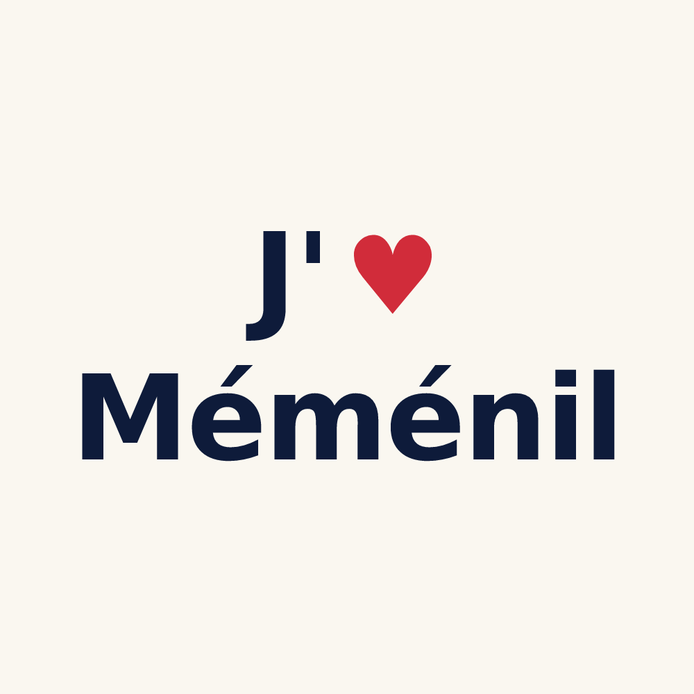 Tasse personnalisée Méménil — design « J'aime Méménil » imprimé sur la tasse