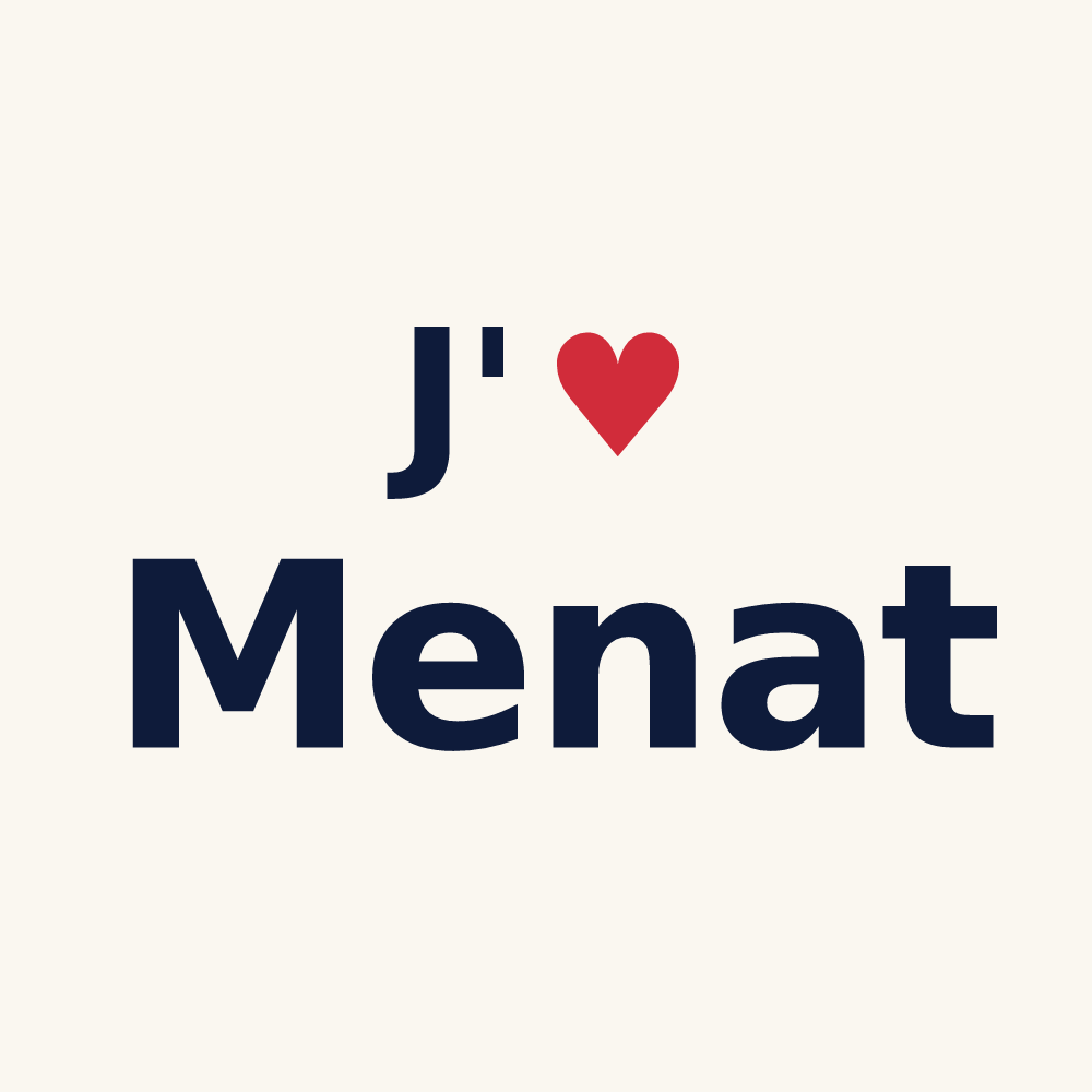 Tasse personnalisée Menat — design J'aime Menat