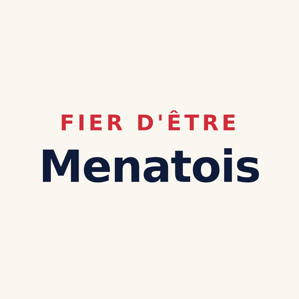 Tasse « Fier d'être Menatois » — design pour Menat
