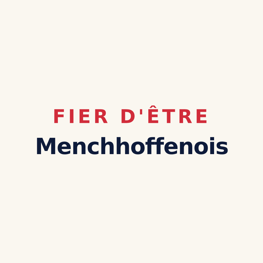 Tasse « Fier d'être Menchhoffenois » — design pour Menchhoffen