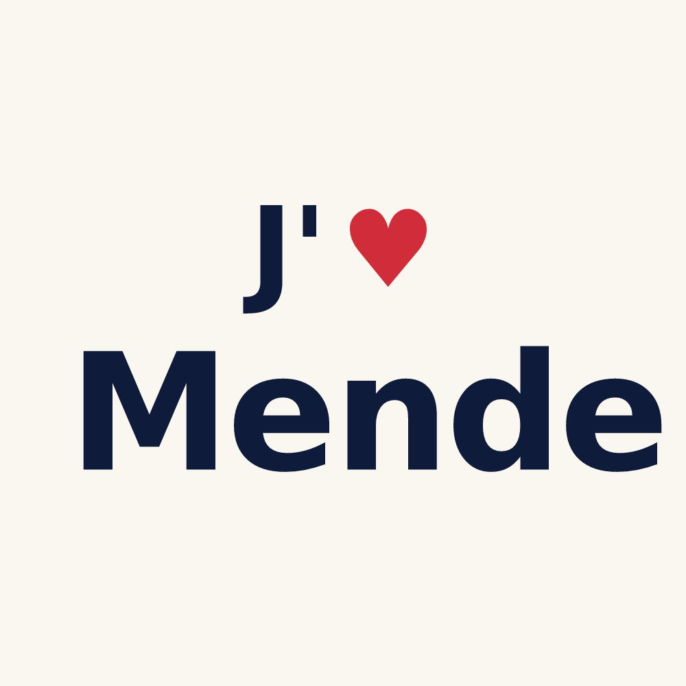 Tasse personnalisée Mende — design J'aime Mende