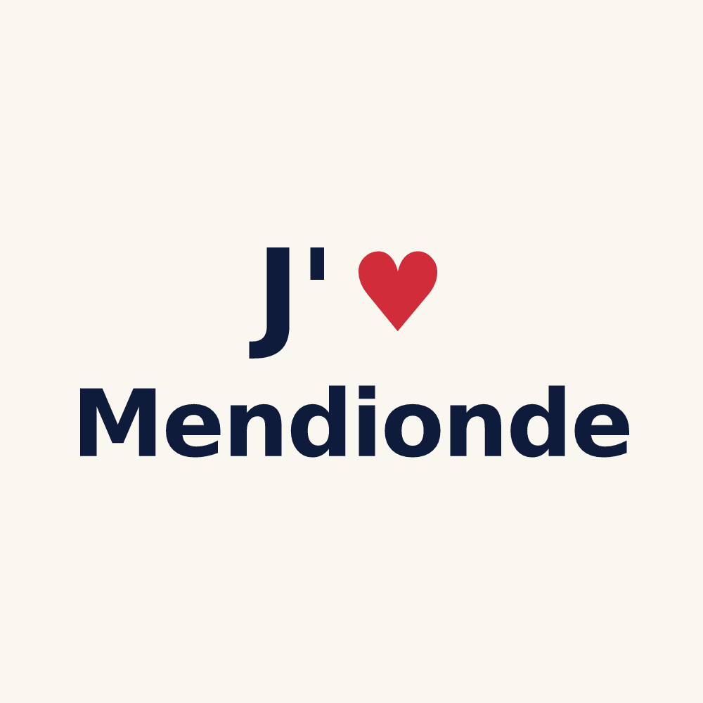 Tasse personnalisée Mendionde — design J'aime Mendionde