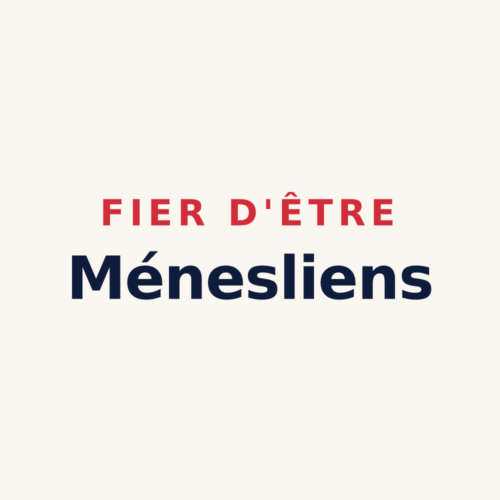 Tasse « Fier d'être Ménesliens » — design pour Méneslies