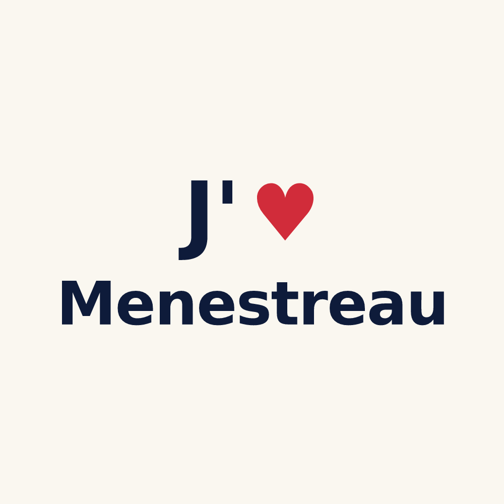 Tasse personnalisée Menestreau — design J'aime Menestreau