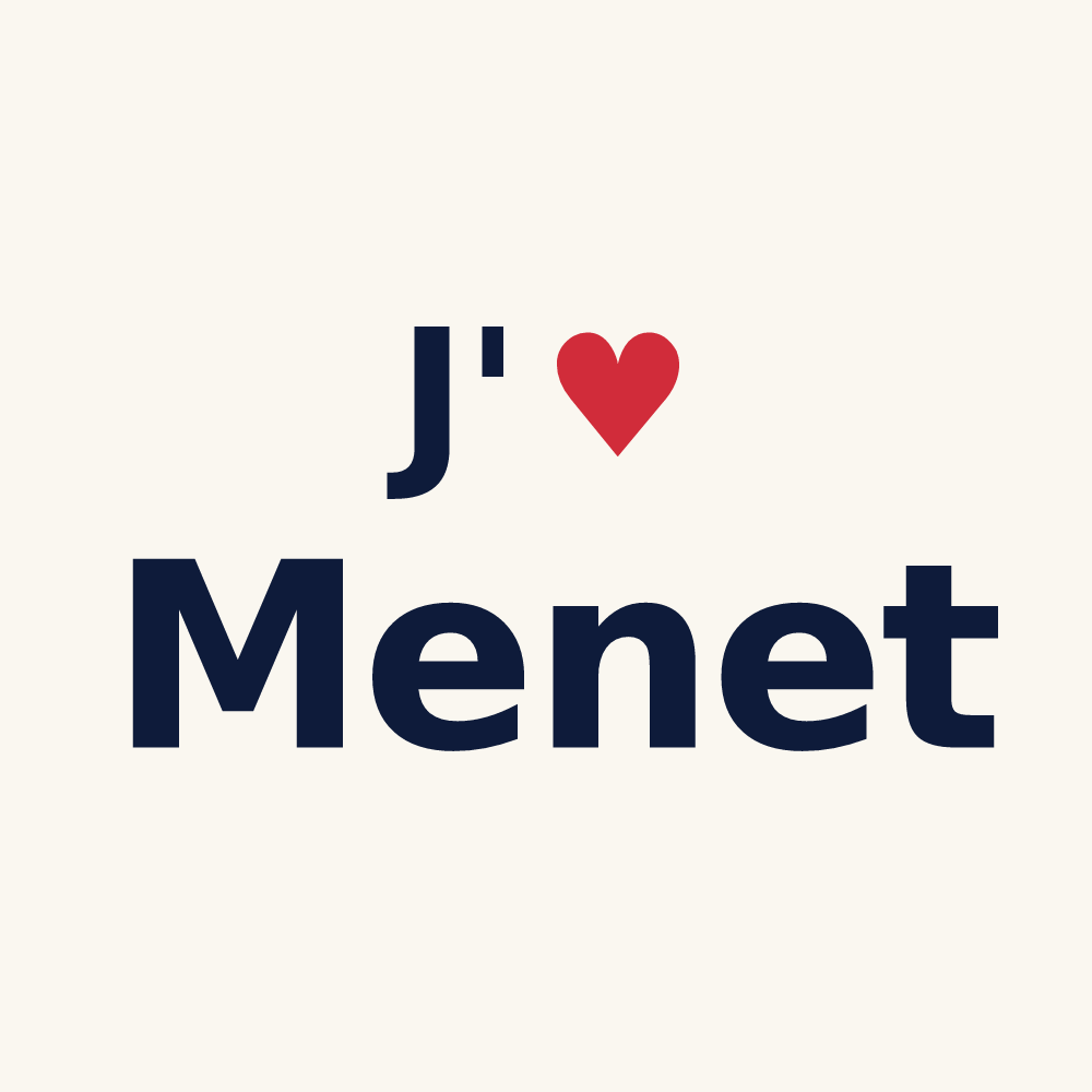Tasse personnalisée Menet — design J'aime Menet