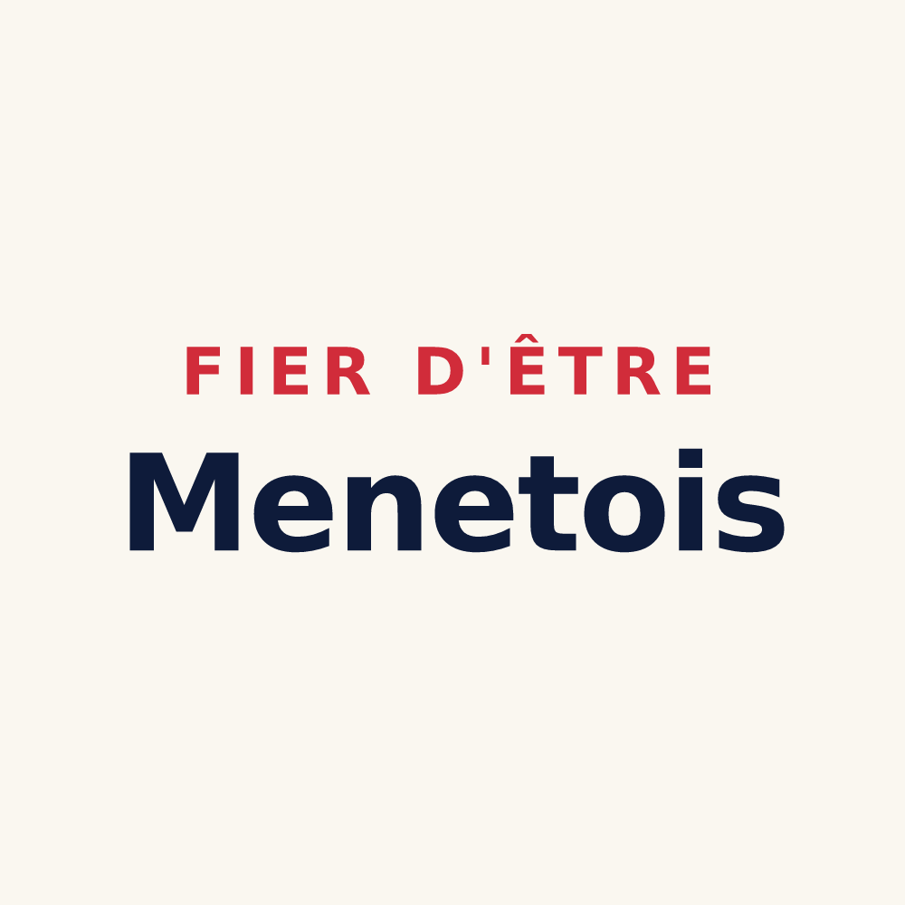 Tasse « Fier d'être Menetois » — design pour Menet