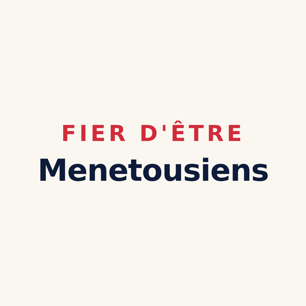 Tasse « Fier d'être Menetousiens » — design pour Menetou-sur-Nahon