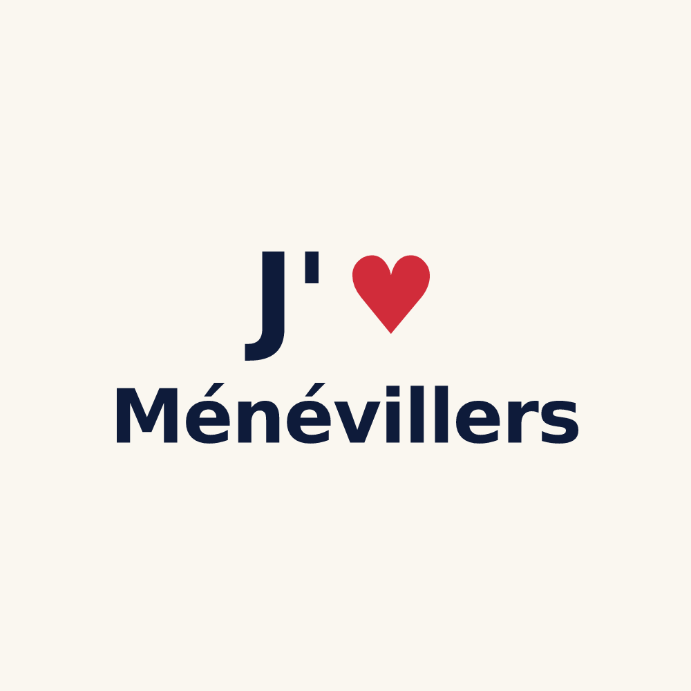 Tasse personnalisée Ménévillers — design J'aime Ménévillers