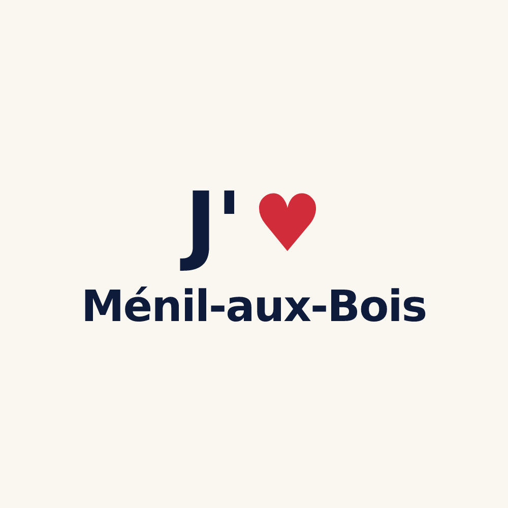Tasse personnalisée Ménil-aux-Bois — design J'aime Ménil-aux-Bois