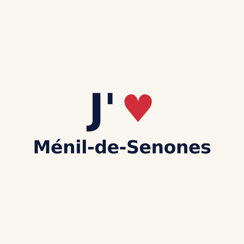 Tasse personnalisée Ménil-de-Senones — design J'aime Ménil-de-Senones