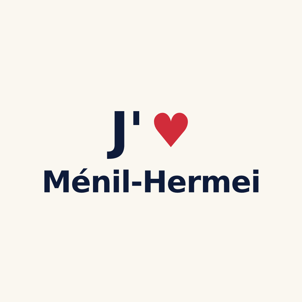 Tasse personnalisée Ménil-Hermei — design J'aime Ménil-Hermei