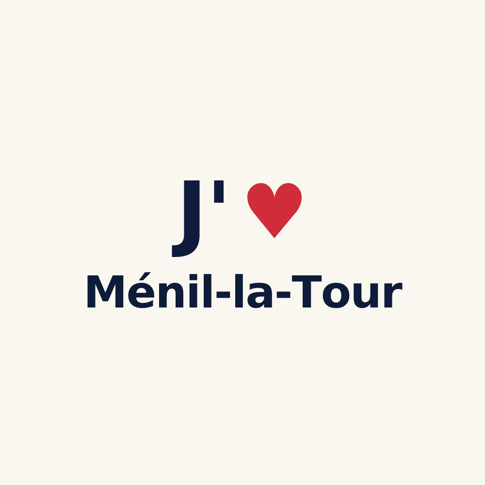 Tasse personnalisée Ménil-la-Tour — design J'aime Ménil-la-Tour