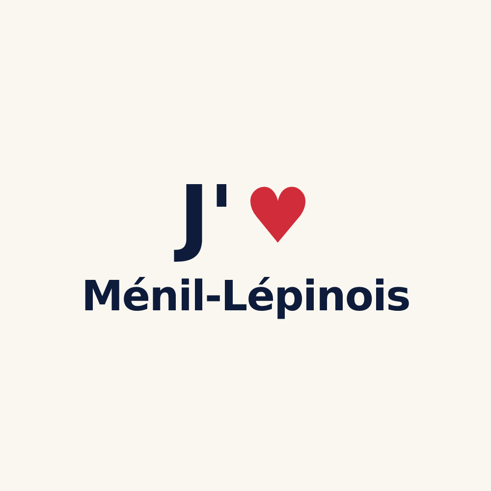 Tasse personnalisée Ménil-Lépinois — design J'aime Ménil-Lépinois