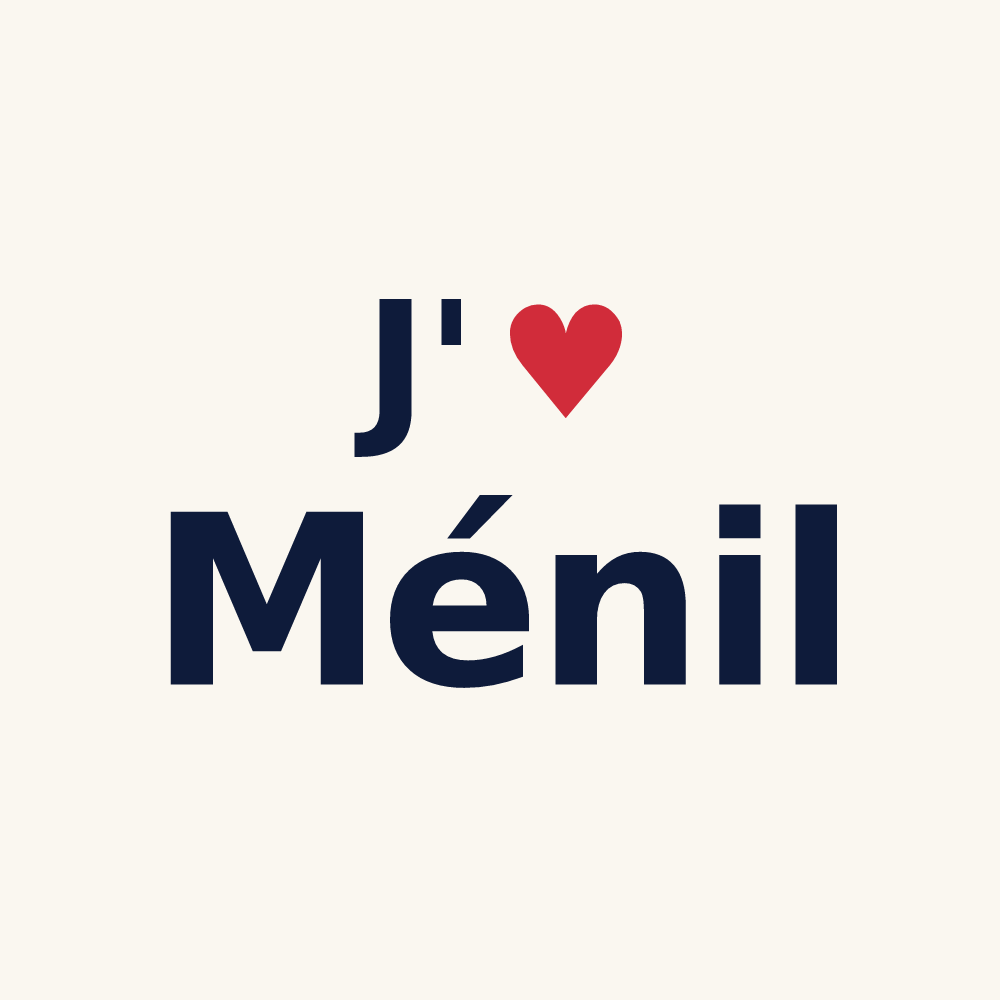 Tasse personnalisée Ménil — design J'aime Ménil