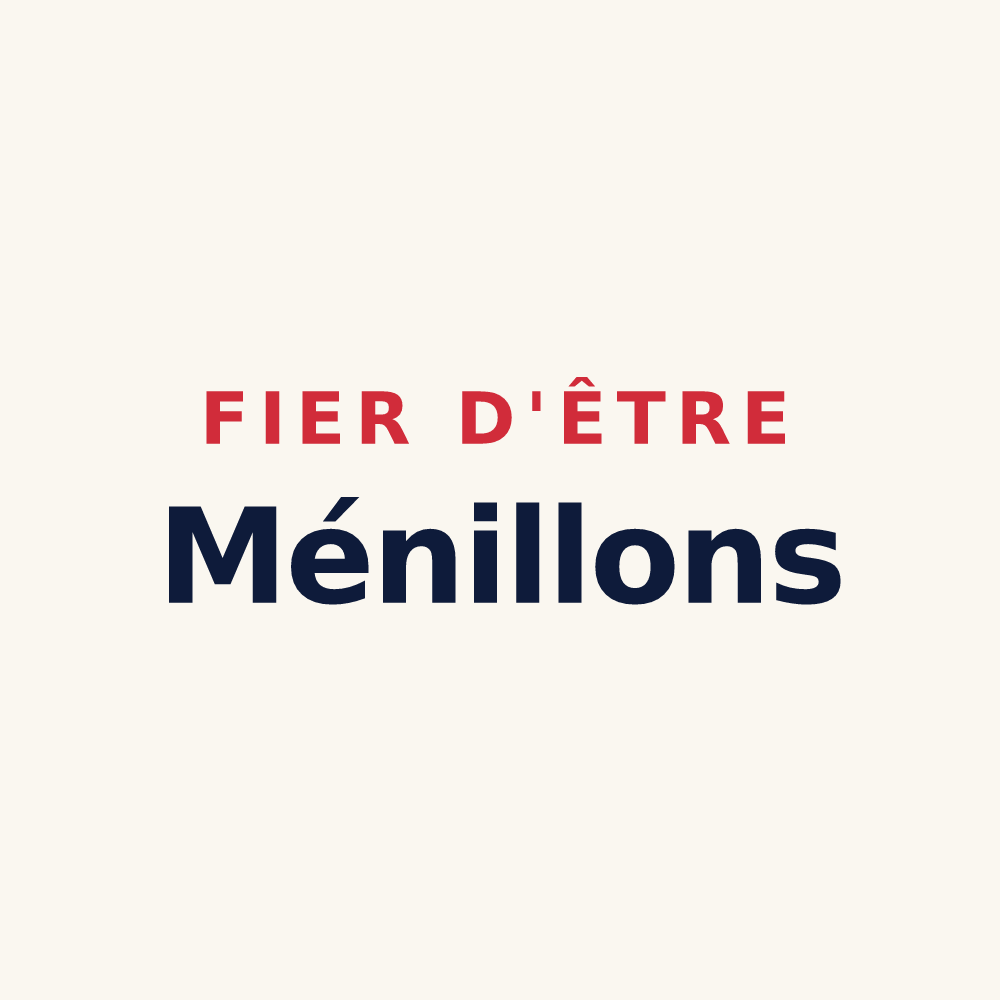 Tasse « Fier d'être Ménillons » — design pour Ménilles