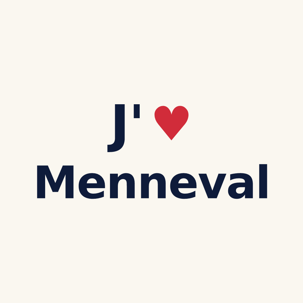 Tasse personnalisée Menneval — design J'aime Menneval