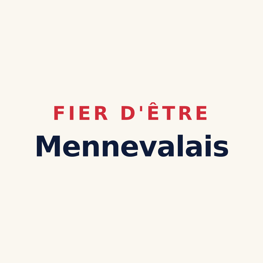 Tasse « Fier d'être Mennevalais » — design pour Menneval