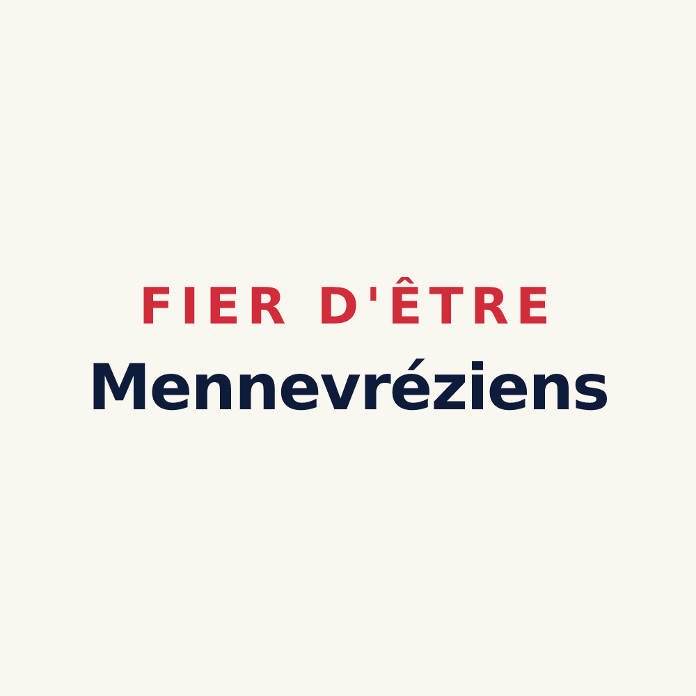 Tasse « Fier d'être Mennevréziens » — design pour Mennevret