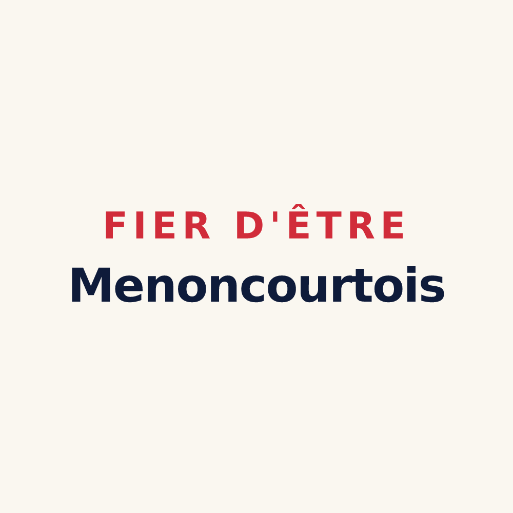 Tasse « Fier d'être Menoncourtois » — design pour Menoncourt