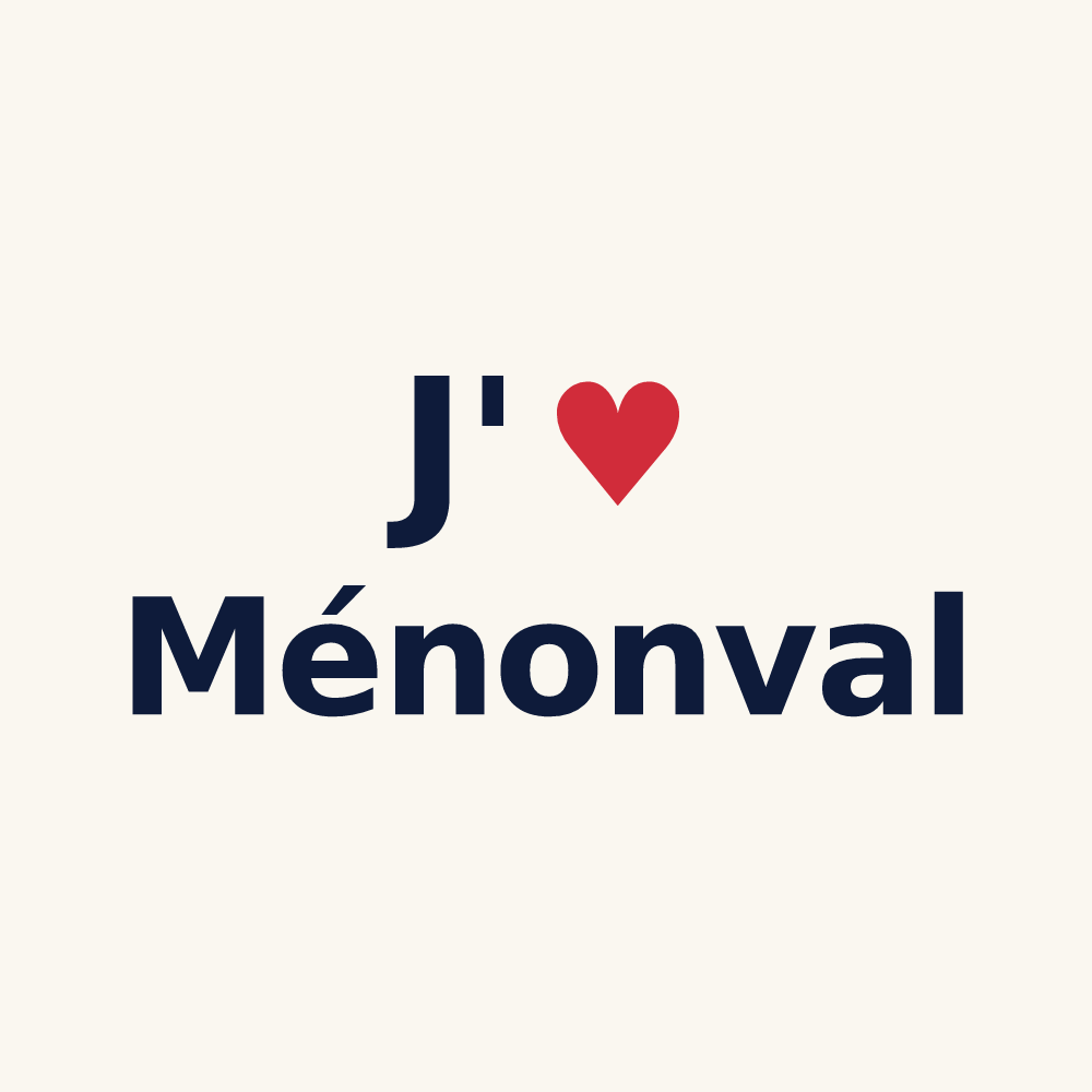 Tasse personnalisée Ménonval — design J'aime Ménonval
