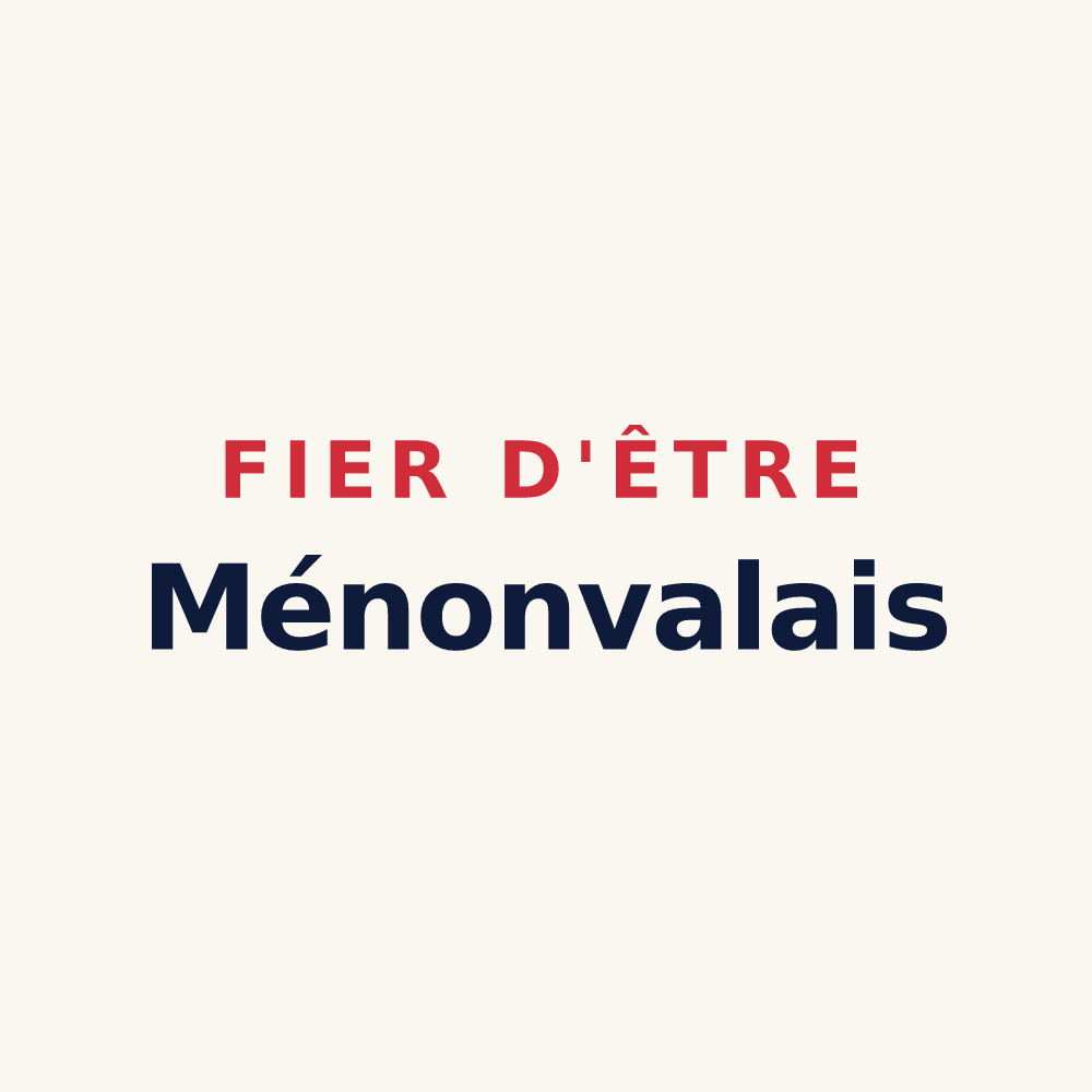 Tasse « Fier d'être Ménonvalais » — design pour Ménonval