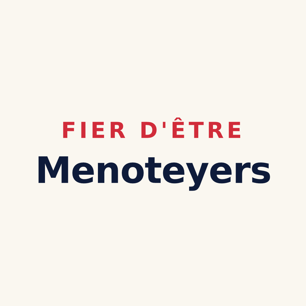 Tasse « Fier d'être Menoteyers » — design pour Menotey