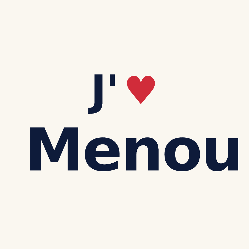 Tasse personnalisée Menou — design J'aime Menou