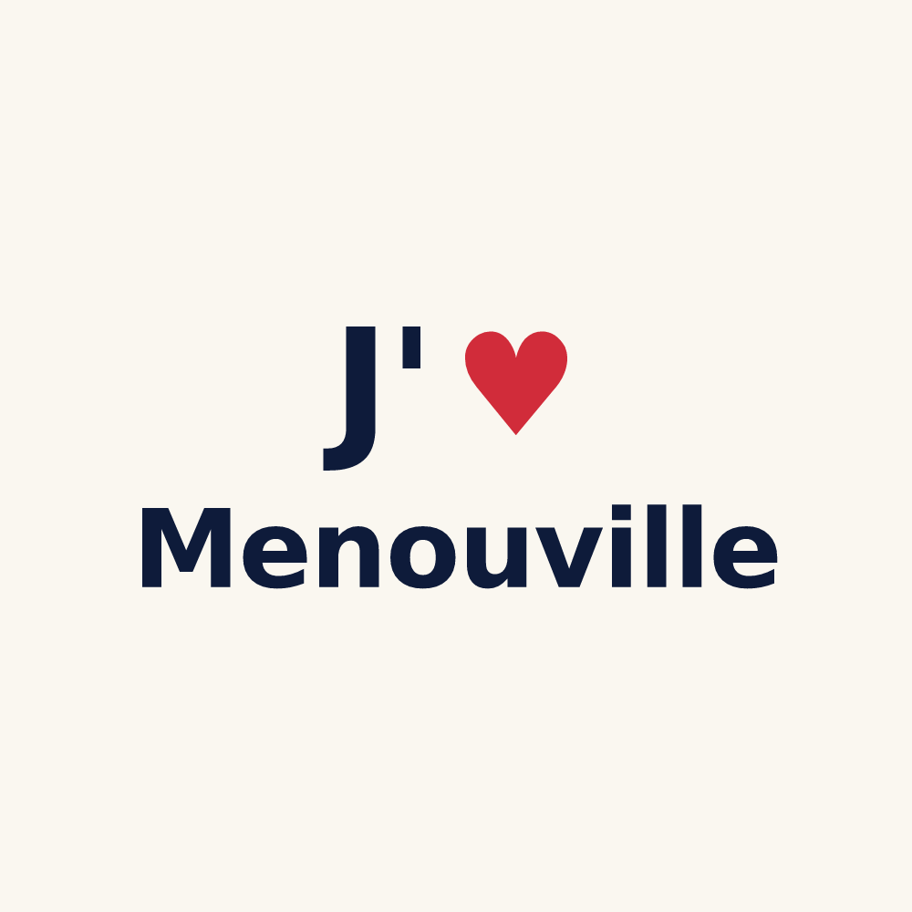 Tasse personnalisée Menouville — design J'aime Menouville