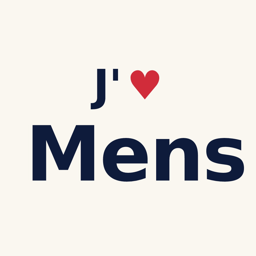 Tasse personnalisée Mens — design J'aime Mens