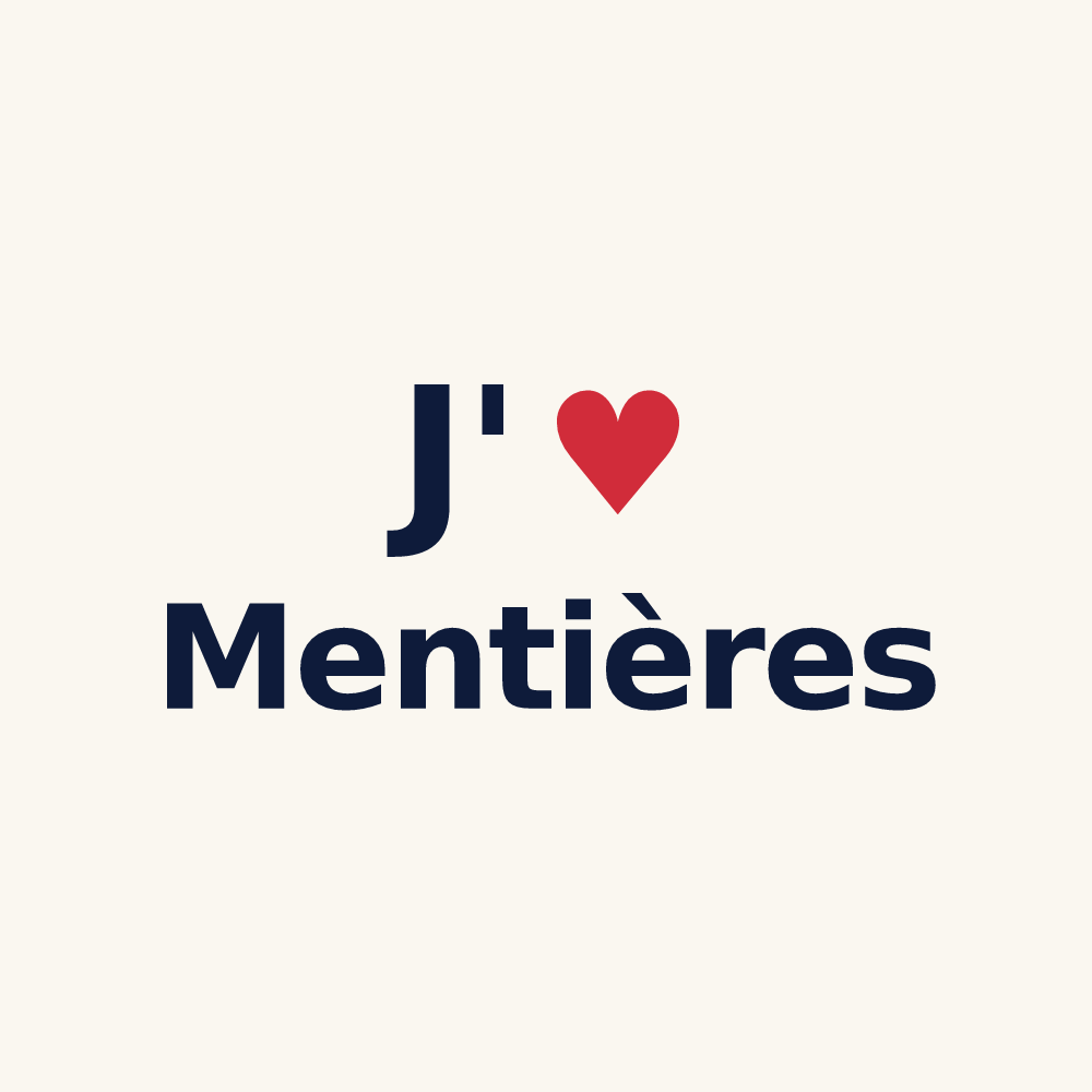 Tasse personnalisée Mentières — design J'aime Mentières