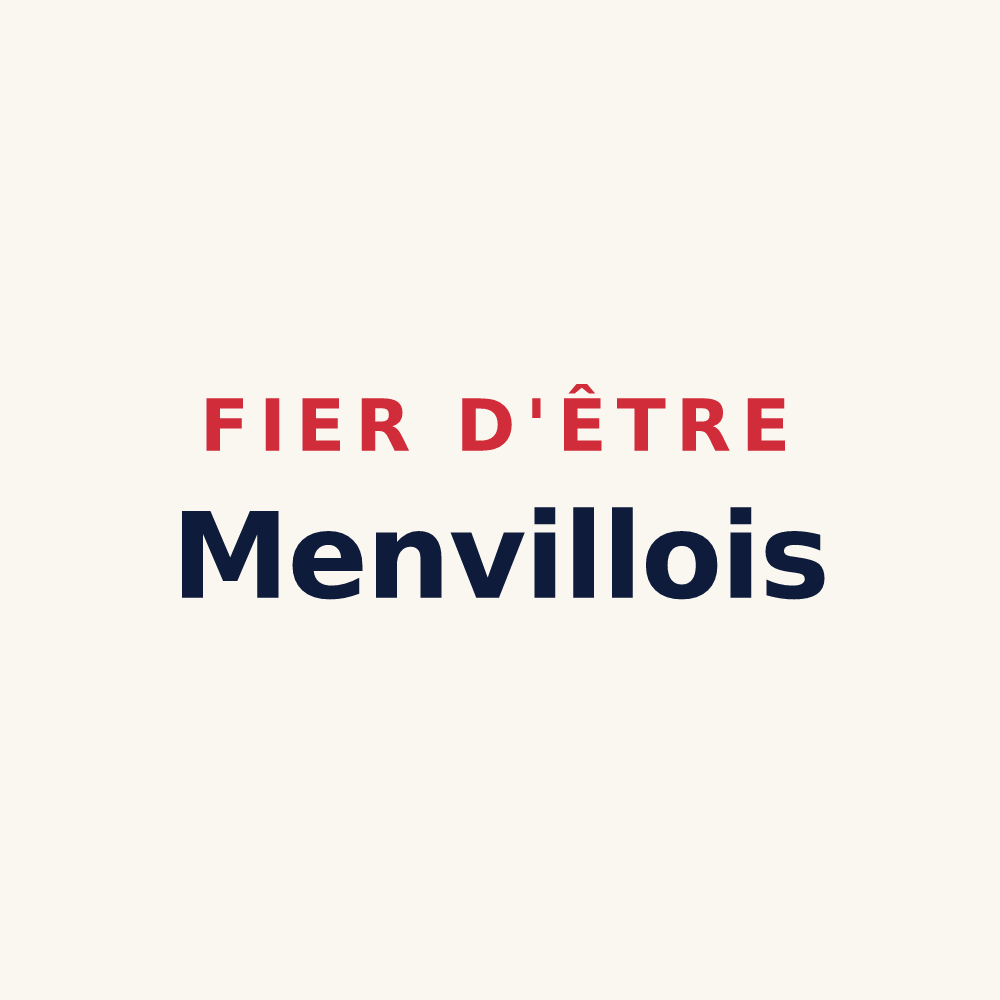 Tasse « Fier d'être Menvillois » — design pour Menville