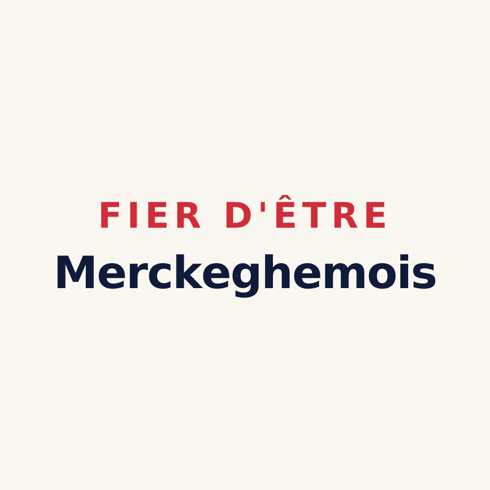 Tasse « Fier d'être Merckeghemois » — design pour Merckeghem