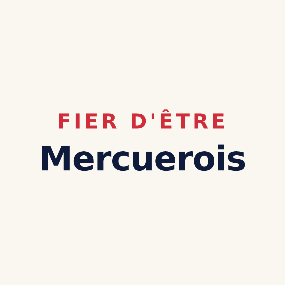 Tasse « Fier d'être Mercuerois » — design pour Mercuer