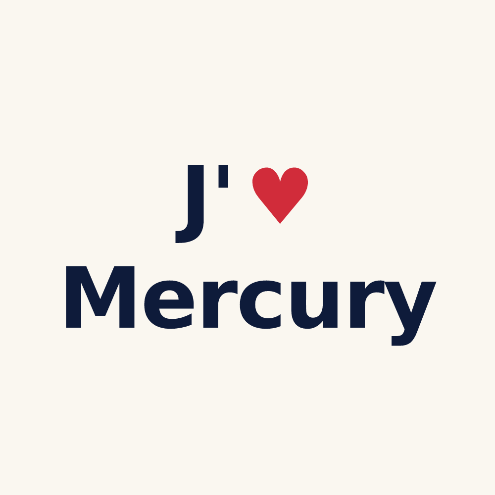 Tasse personnalisée Mercury — design J'aime Mercury