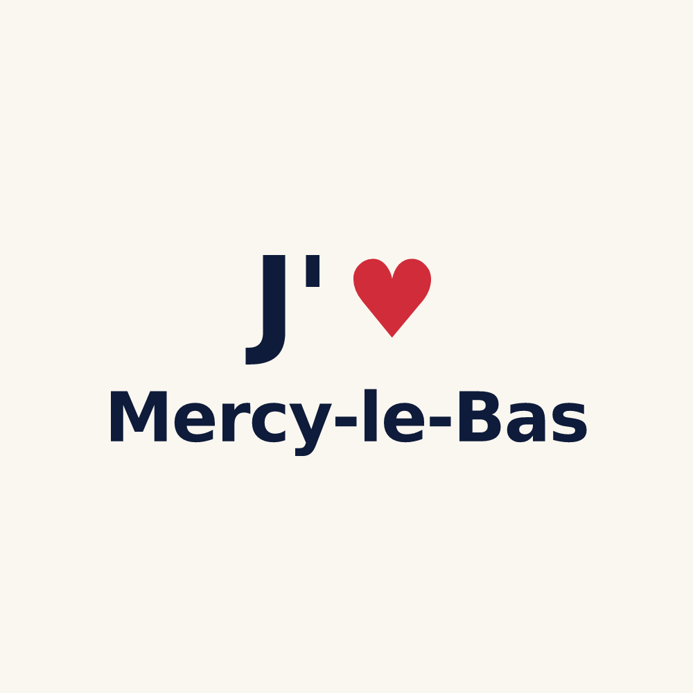 Tasse personnalisée Mercy-le-Bas — design J'aime Mercy-le-Bas