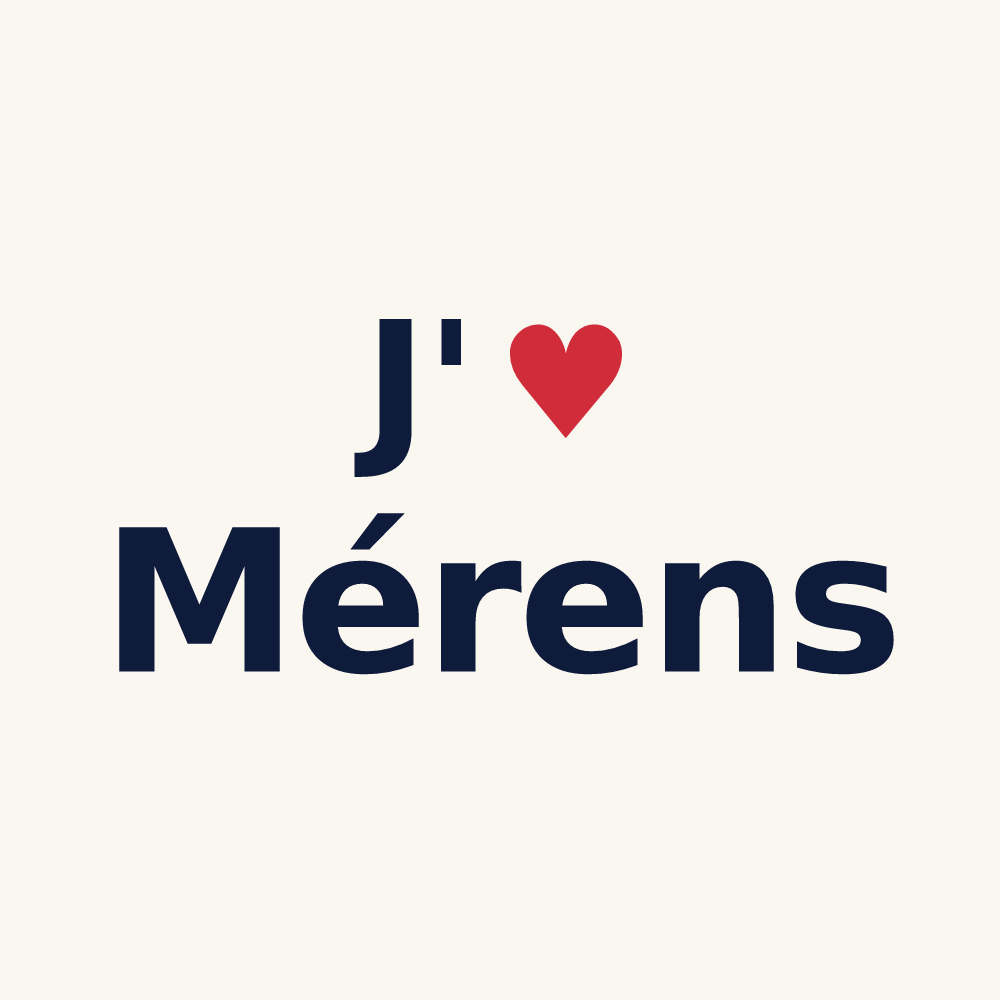 Tasse personnalisée Mérens — design J'aime Mérens