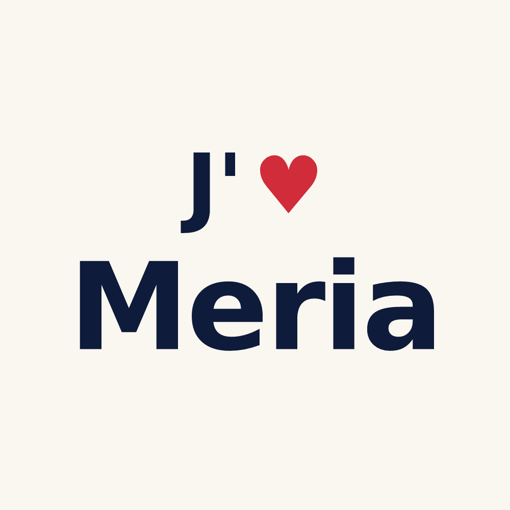 Tasse personnalisée Meria — design J'aime Meria