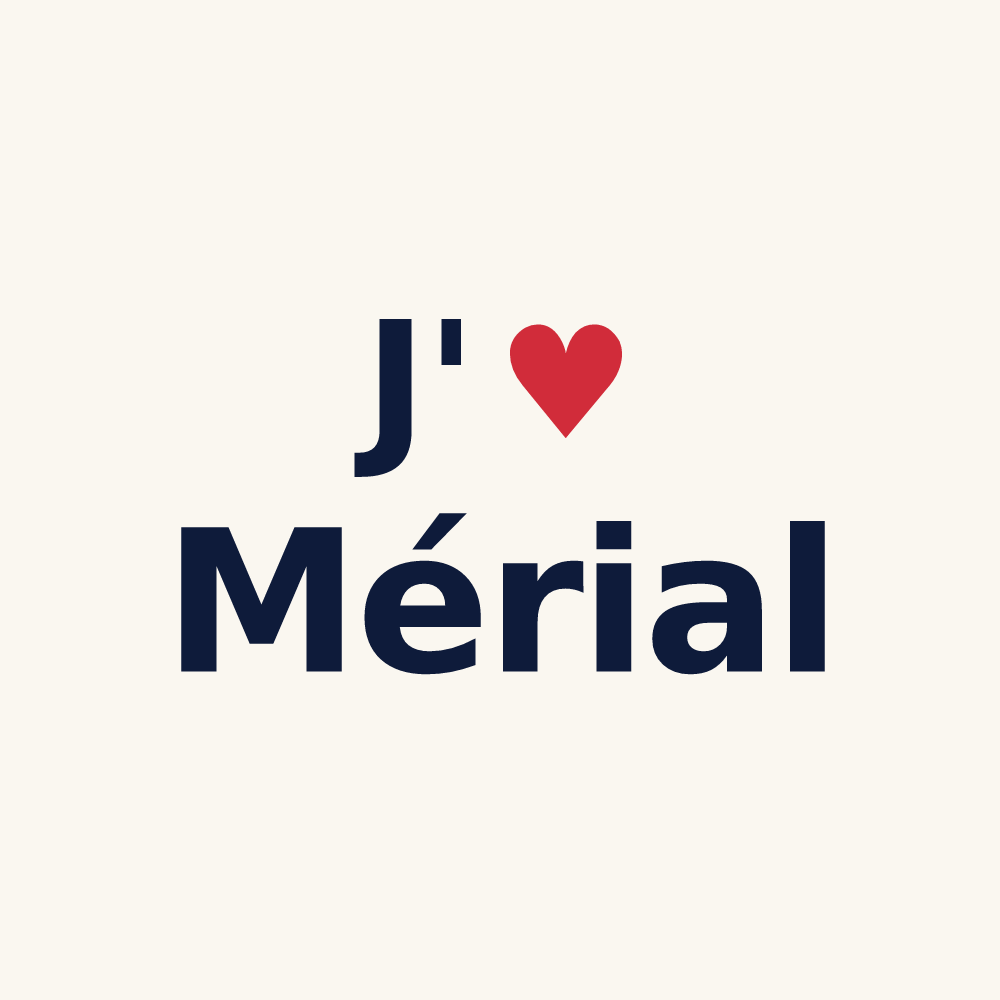 Tasse personnalisée Mérial — design J'aime Mérial