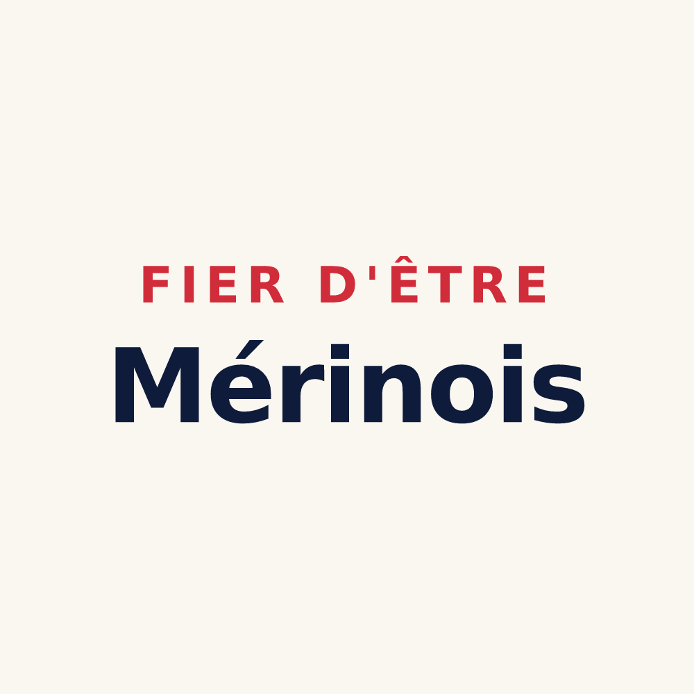 Tasse « Fier d'être Mérinois » — design pour Mérigny