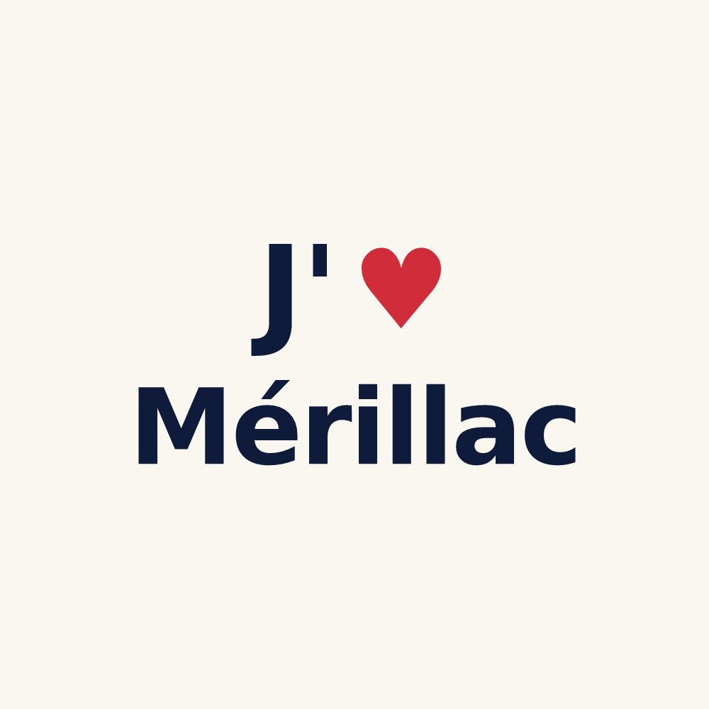 Tasse personnalisée Mérillac — design J'aime Mérillac