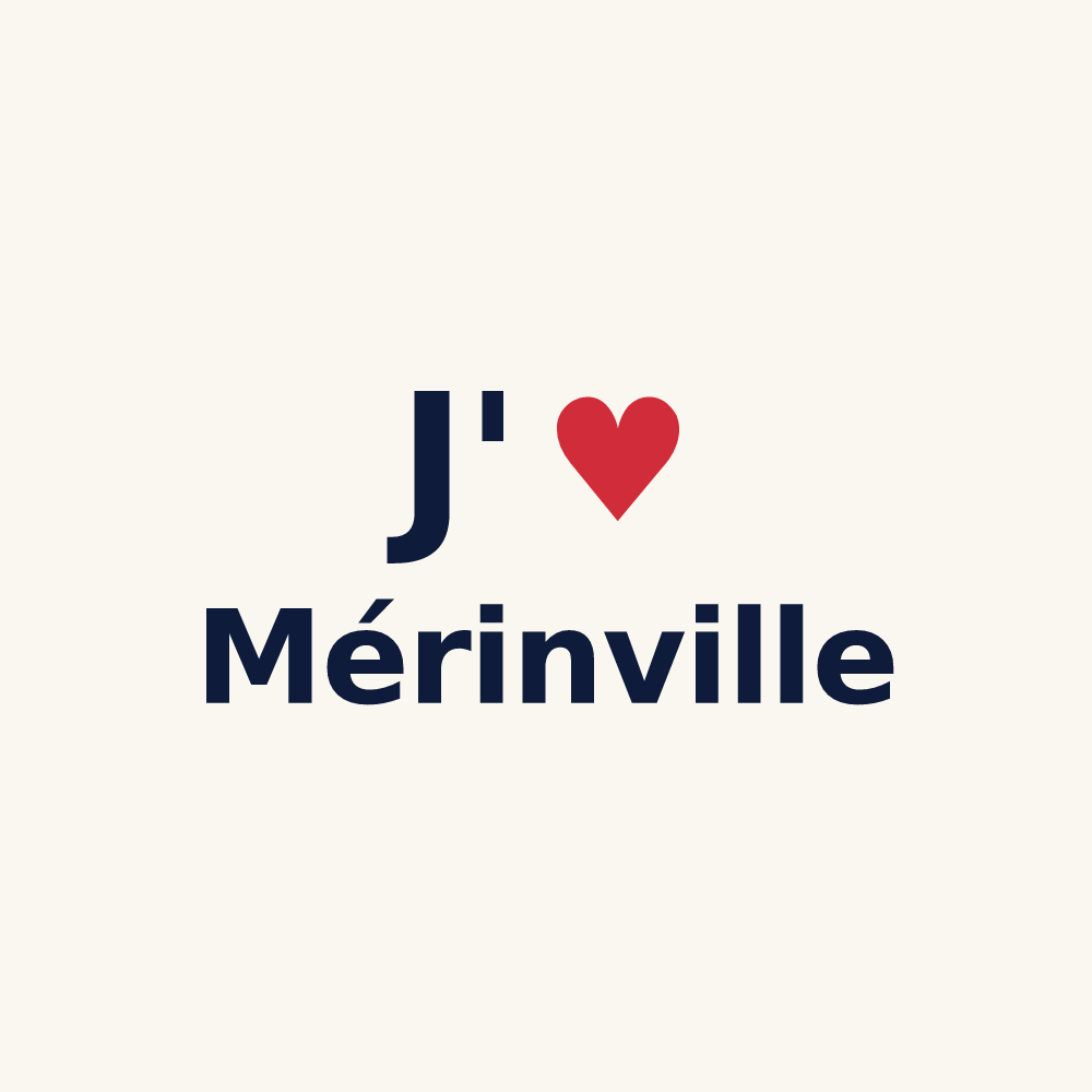 Tasse personnalisée Mérinville — design J'aime Mérinville