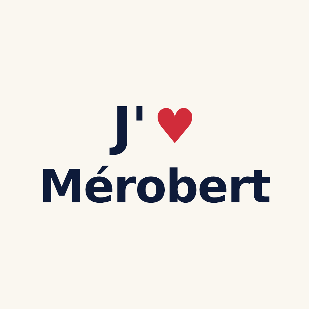 Tasse personnalisée Mérobert — design J'aime Mérobert