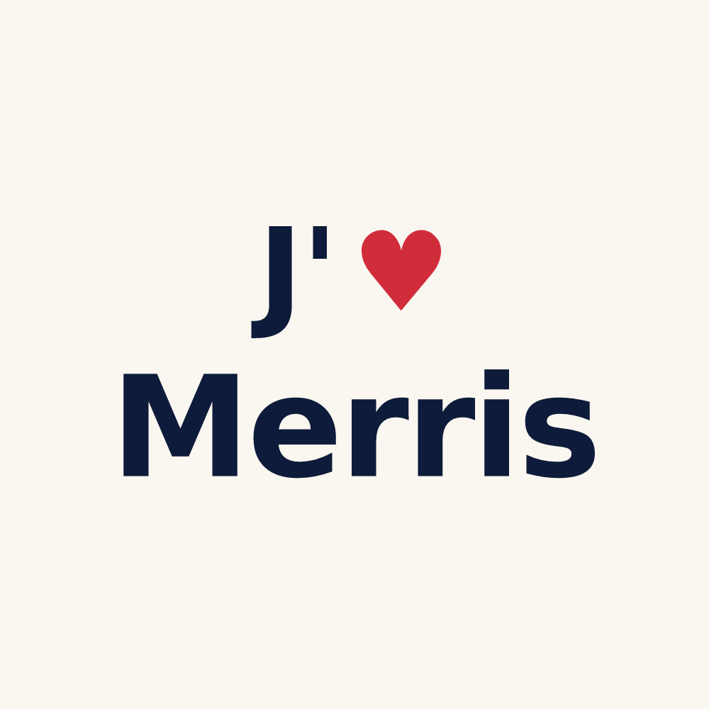 Tasse personnalisée Merris — design J'aime Merris