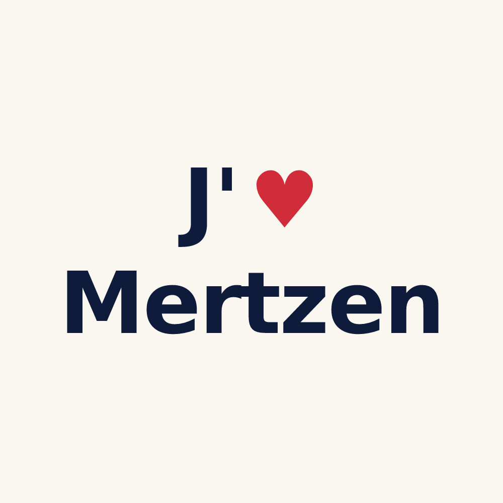 Tasse personnalisée Mertzen — design J'aime Mertzen