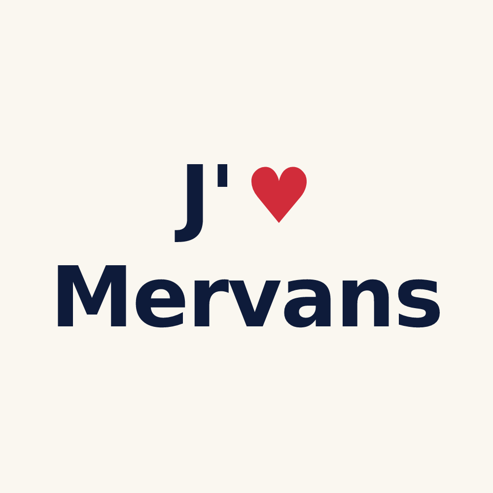 Tasse personnalisée Mervans — design J'aime Mervans